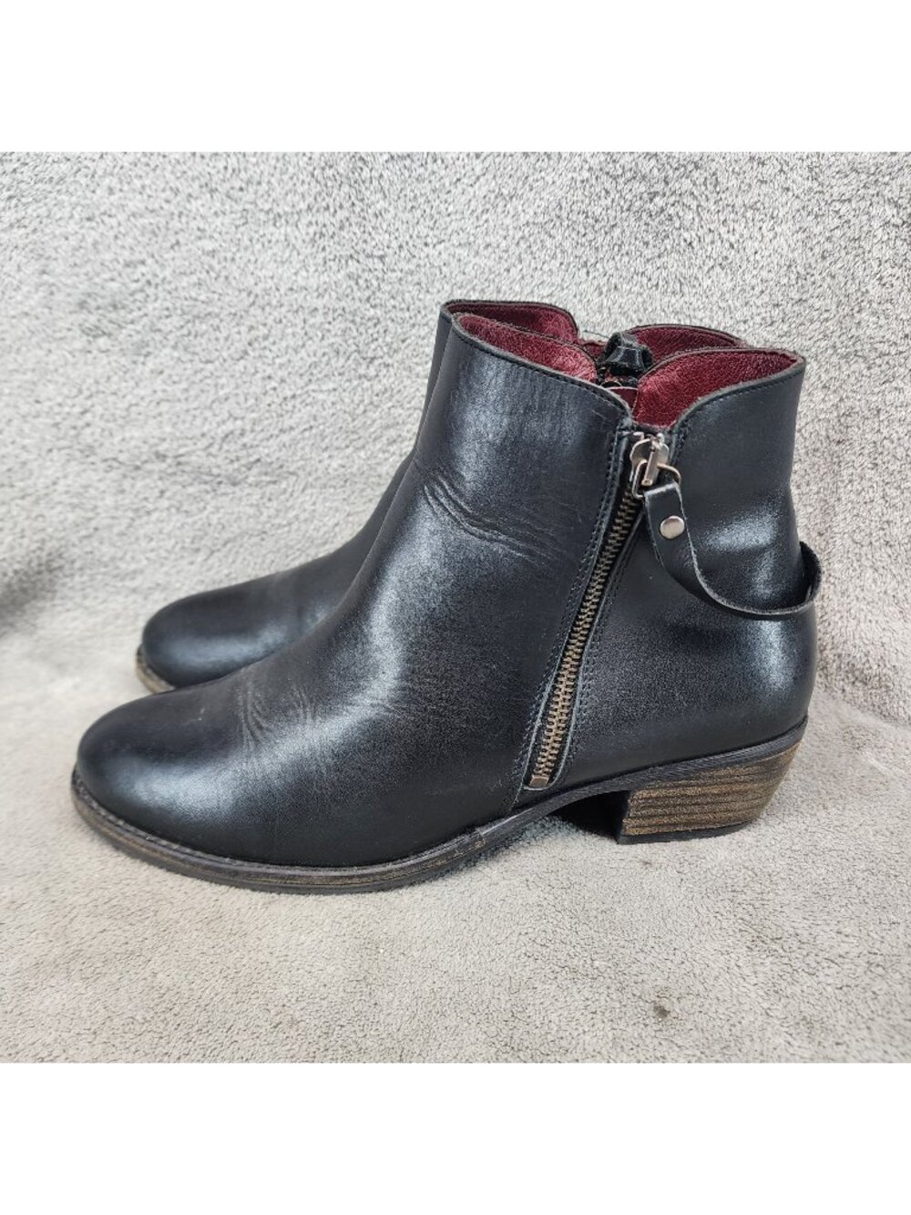 Umberto Raffini Shoes Womens Size EU 40 US 9.5 Black Leather Ankle Boots